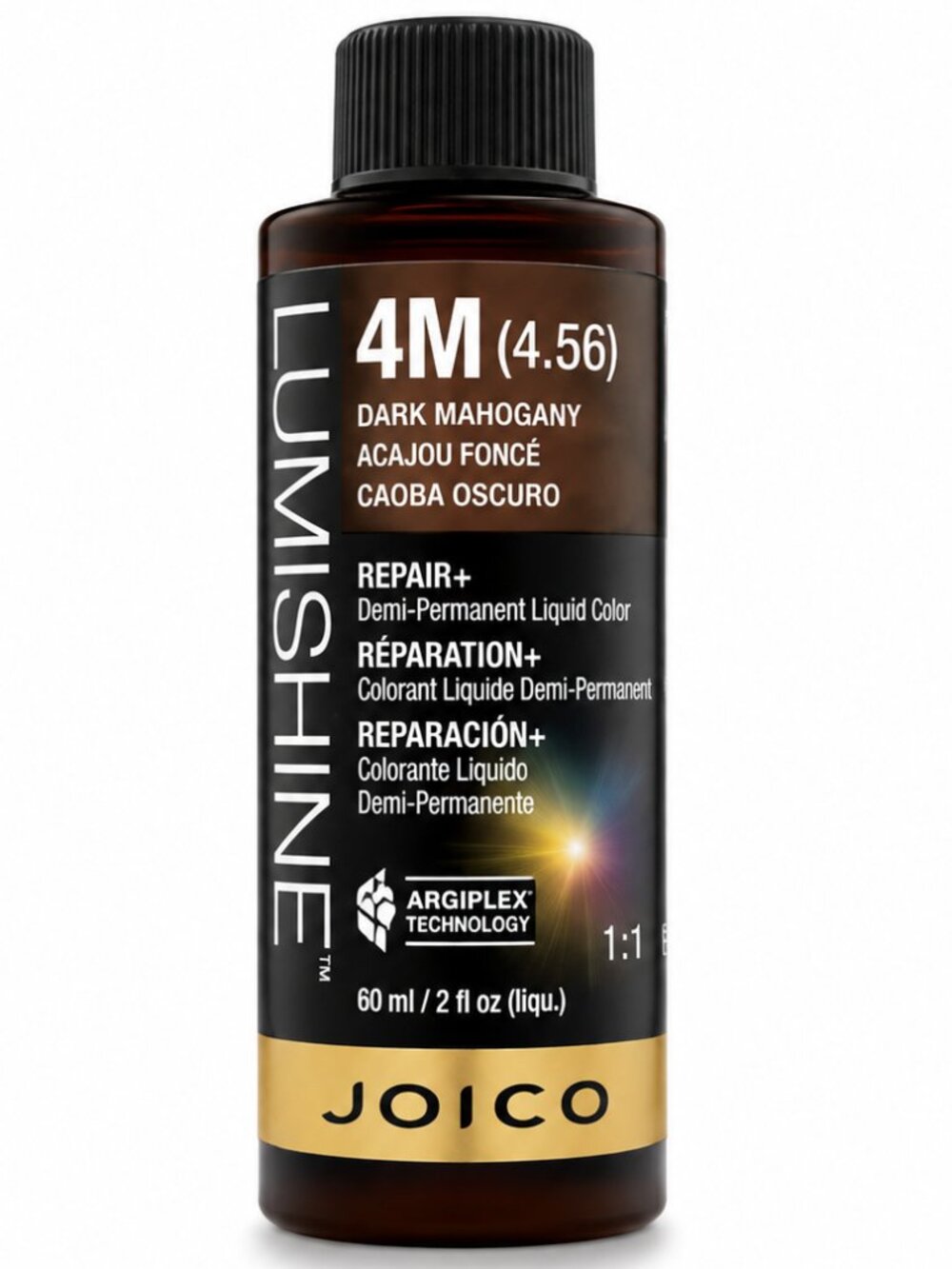 Joico LumiShine Demi-Permanent Liquid Color 4M Dark Mahogany 2 oz